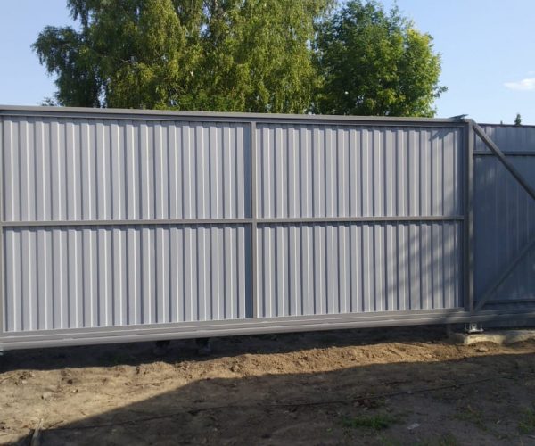 Ворота откатные из профлиста